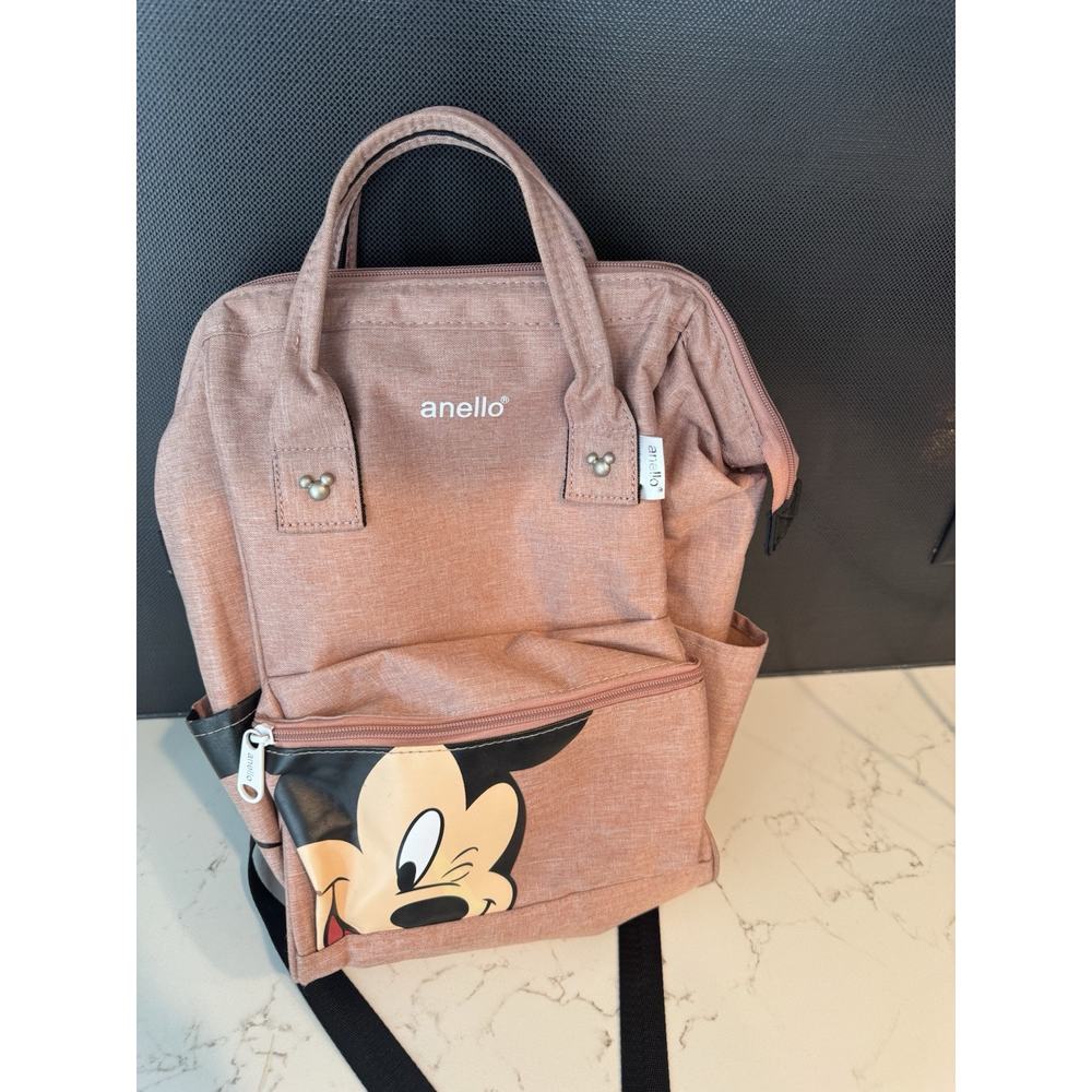 Anello Mickey Mouse backpack Pink Mauve Cooler Disneyland Travel Bag - Picture 6 of 11